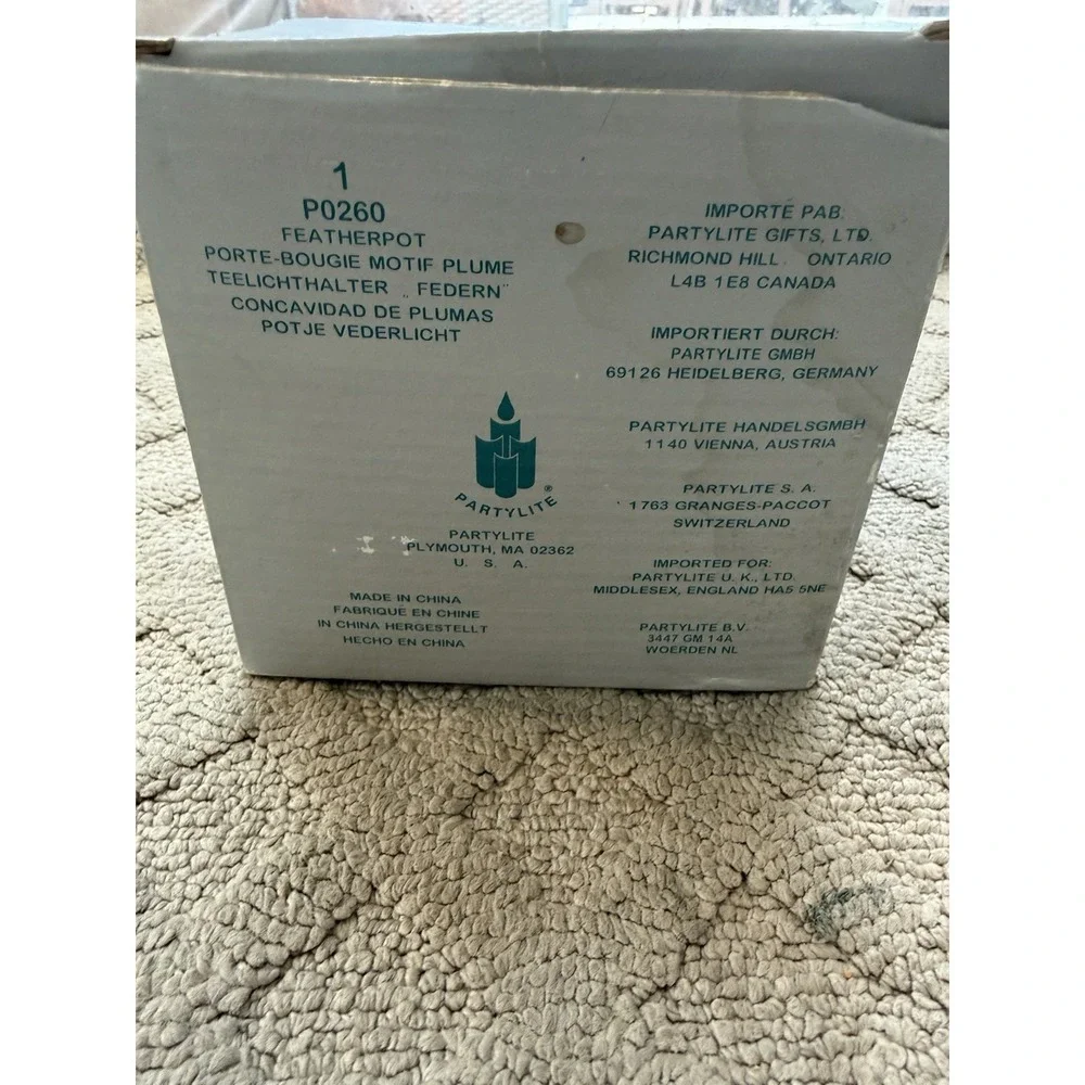 PartyLite feather pot